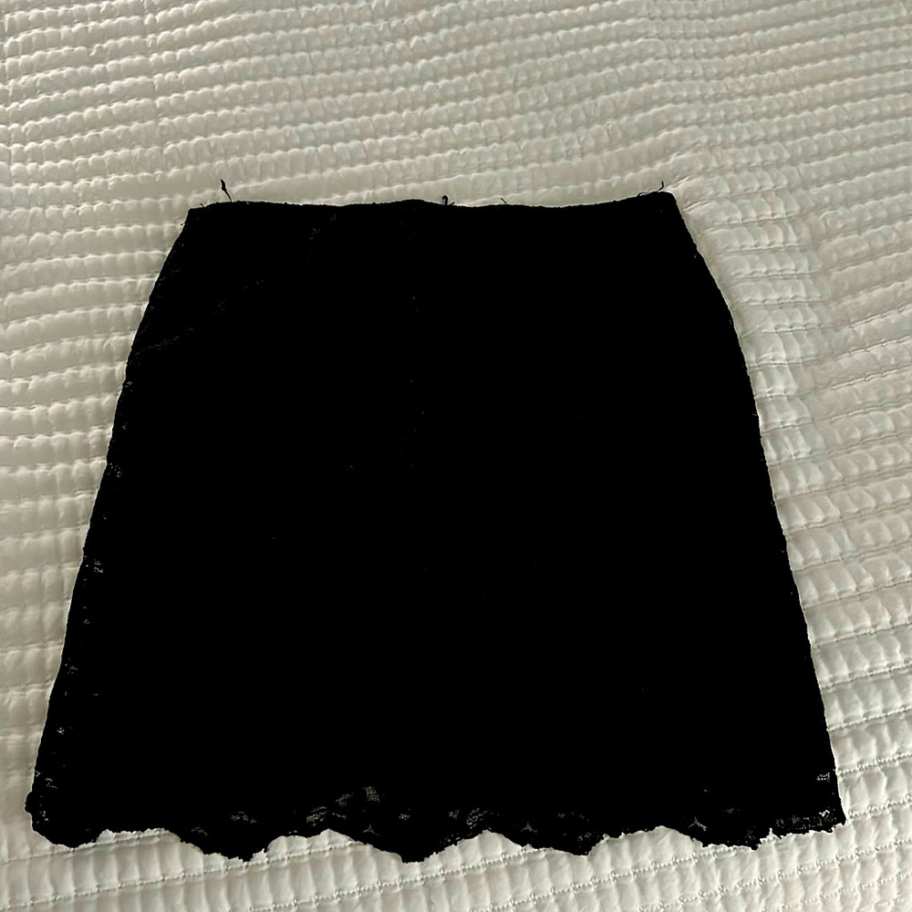 Lace black skirt